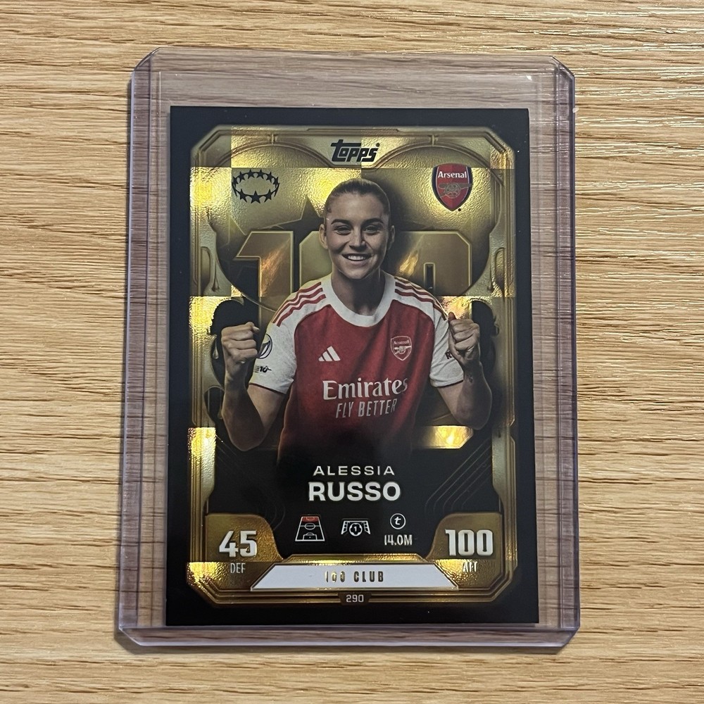 Alessia Russo Topps Match Attax #290 Arsenal Womens 100 Club Sports TCG England