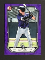 MATT KLEIN 2026 BOWMAN PURPLE PATTERN 1ST /250 #BP-146 ROCKIES