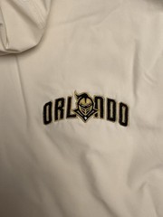 UCF Knights Football Team Issued On-Field Nike Dri-Fit White Pullover Jacket XL