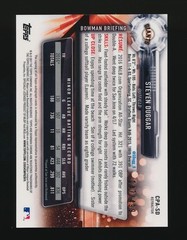 2017 Bowman Chrome Prospect Auto Refractor Steven Duggar #/499 Giants #CPA-SD