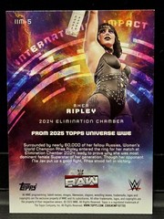 2025 Topps Universe WWE RHEA RIPLEY #IIM-5 International Impact Holo HOV025