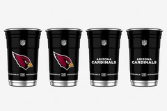 NFL Aluminum Cups 20 oz 4 Pack Choose Your Team Reusable Licensed Made in USA