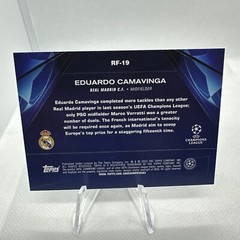 2023-24 Topps UEFA Club Road to Insert #RF-19 Eduardo Camavinga Real Madrid