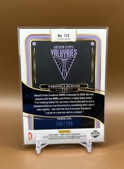 2025 Panini Select WNBA #172 Veronica Burton Red and Blue Prizms #/399