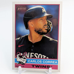 2025 Topps Heritage #251 Carlos Correa – Minnesota Twins