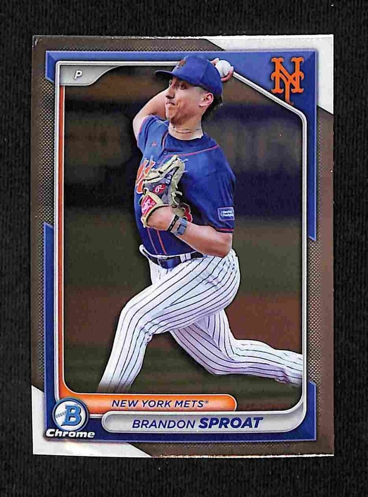 2024 Bowman Draft – Brandon Sproat Chrome #BDC-90 Mets