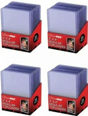 Ultra Pro TOP LOADERS Regular 35pt 3×4 Toploaders 25, 100, 500, 1000 BRAND NEW
