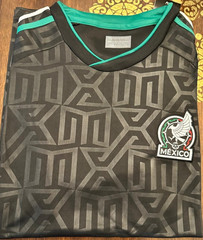 Mexico Soccer Jersey 2026 World Cup Green Black Adult Unisex Fan Apparel Shirt