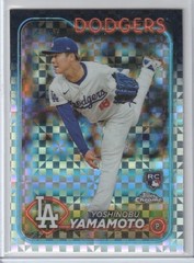 2024 Topps Chrome #18 Yoshinobu Yamamoto Xfractor