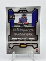 2023 Panini Prizm – Rookies Zay Flowers #307 Blue Prizm (RC)
