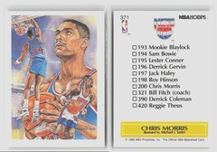 Chris Morris #371 1990-91 Nba Hoops Nets