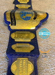 NWA Tag Team Heavyweight Wrestling Championship Replica Tittle Belt 2MM Brass