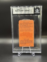 1952 World Series Game 1 Jackie Robinson WS HR # 1 Ticket Stub BECKETT 3 VG