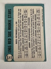 1965 Topps Set Break #74 Rookie Stars Rico Petrocelli (RC) Boston Red Sox Ex
