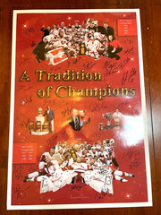 Wisconsin Badgers Signed Hockey Champions Print NHL Mark Johnson 28 AUTOGRAPHS!!