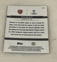 2026 Topps Chrome UEFA National – Declan Rice Orange Refractor /25
