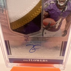 2023 Panini Plates and Patches Zay Flowers 3 Color RPA 137/149 Ravens WR1 🔥