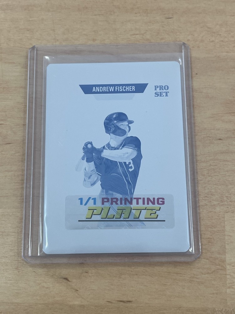 Andrew Fischer 2026 Leaf Pro Set Metal Baseball 1/1 Printing Plate