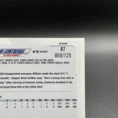 2021 Topps UK Edition – William Contreras #87 Black /125 (RC)