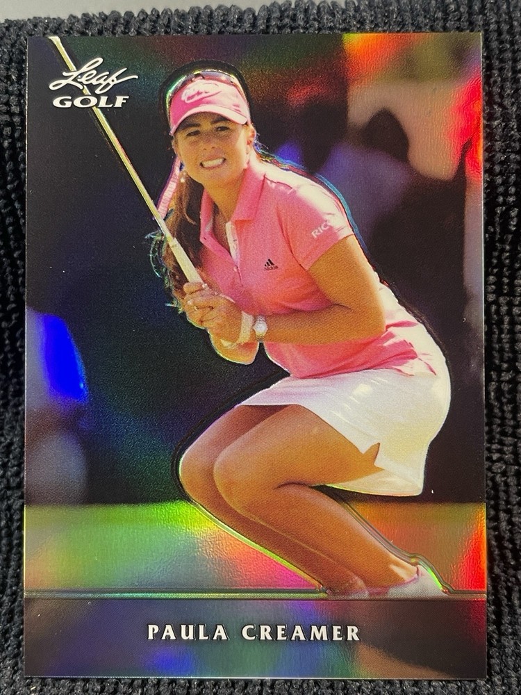 🔥ABSOLUTELY PRISTINE 🔥 2011 Leaf GOLF Paula Creamer RC Refractor 03/99 #M-PC1