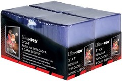 100ct Ultra PRO 3&Prime;x4&Prime; Regular Toploaders + 100 Sleeves for 35pt Sports Card