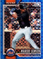 2026 Topps Chrome Blue X-Fractors – Marcus Semien #281 /150 New York Mets