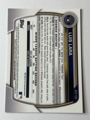 2023 Bowman Chrome Luis Lara 1st Rookie RC Base #BCP-100 Milwaukee Brewers
