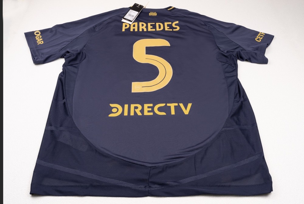 BOCA JUNIORS 25/26 AUTHENTIC THIRD KIT JERSEY – ADIDAS IV8212 – 5 PAREDES + LPF