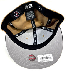 New York Mets MLB NE 2024 City Connect Fitted Hat~ Khaki/Charcoal