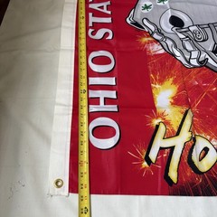 Ohio State – Michigan House Divided Flag Approx. 34.5 In. X 61 In. Preowned
