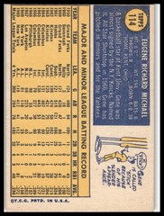 1970 Topps #114 Gene Michael