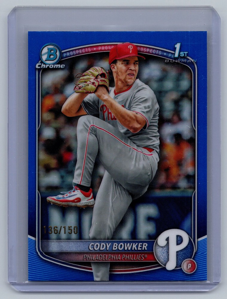 2025 Bowman Chrome Cody Bowker #BDC-140 Blue Refractor /150