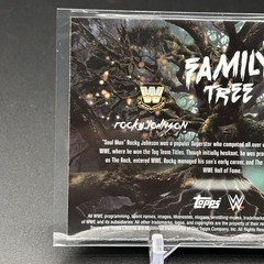 2026 Topps Chrome WWE Family Tree The Rock Rocky Johnson #FAM-JR Insert
