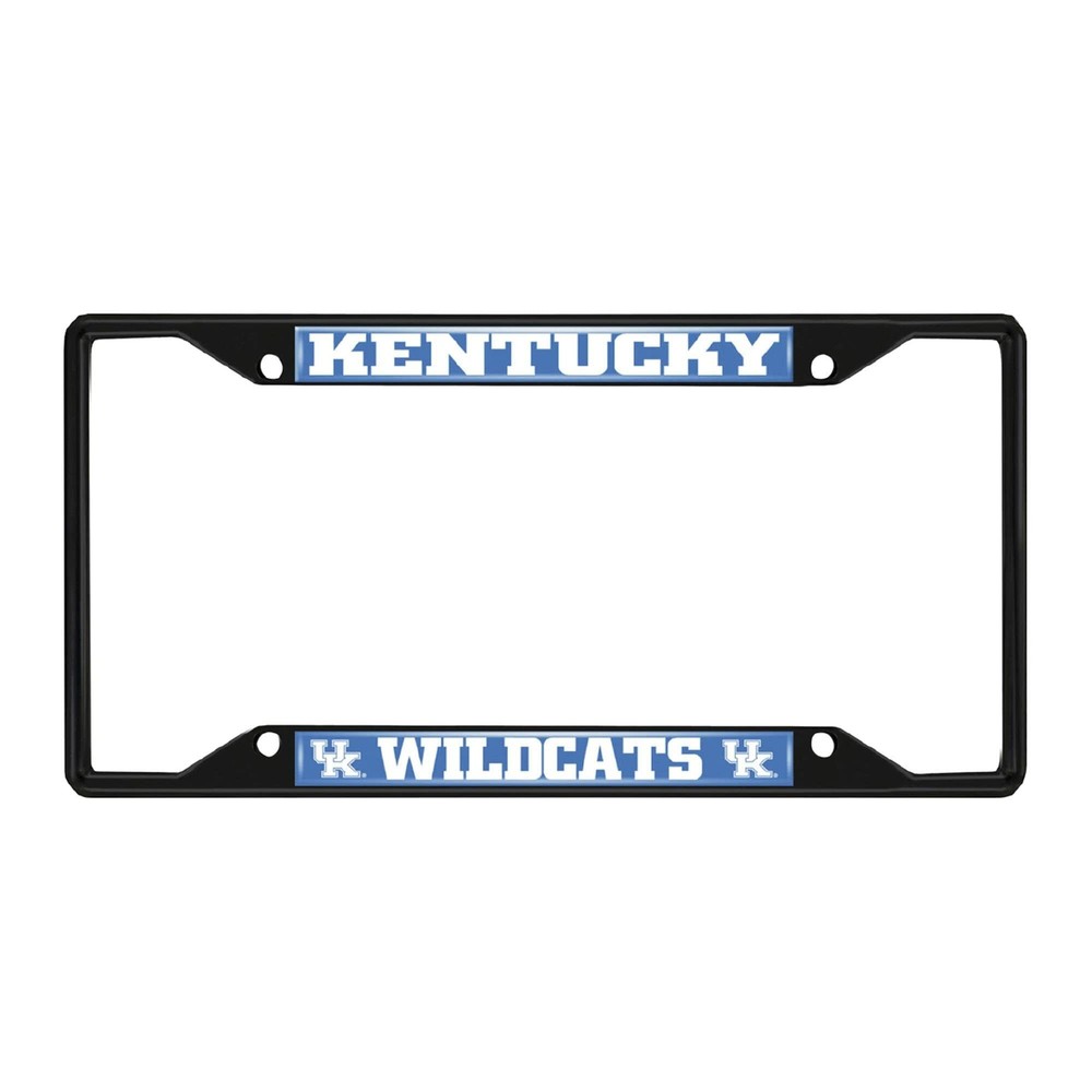 FANMATS 31259 Kentucky Wildcats Metal License Plate Frame Black Finish