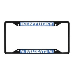 FANMATS 31259 Kentucky Wildcats Metal License Plate Frame Black Finish