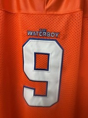 The Waterboy Bobby Boucher #9 Jersey Bourbon Bowl Football Movie Shirt Orange B1