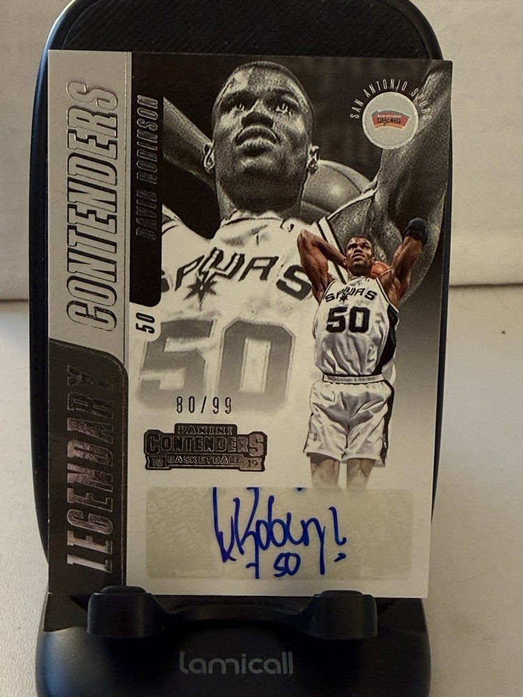 2018-19 Panini Contenders Legendary Gold David Robinson auto/99 #LC-DRB HOF