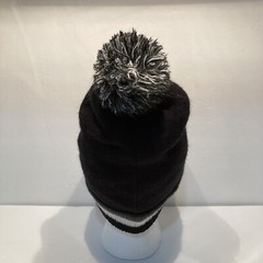Pittsburgh Steelers Black and Gray Knit Beanie Hat with Pom Pom