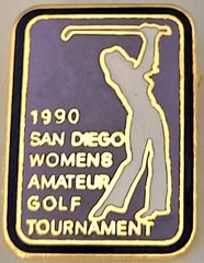 1990 San Diego Womens Amateur Golf Tournament Lapel Hat Pin 1&Prime; Tall #70