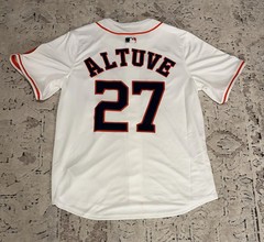 Jose Altuve #27 Houston Astros White Stitched Baseball Jersey Men&rsquo;s NWT