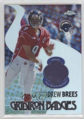2005 Topps Chrome Gridiron Badges 13/100 Drew Brees #GB-DB HOF 4f5
