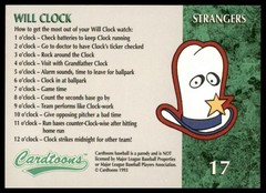 1995 Cardtoons #17 Will Clock