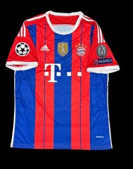 Thomas Müller #25 Bayern Munich Home Jersey XL – Red/Blue UCL Patches