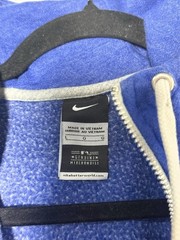 Los Angeles Dodgers Hoodie Women&rsquo;s L Blue Nike Full Zip Script Logo MLB Swoosh