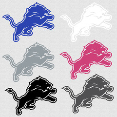 Detroit Lions Logo Decal Sticker