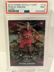 2016 Panini Totally Certified #119 Pascal Siakam Camo Rookie /25 PSA 9 1st Print