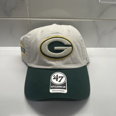 &rsquo;47 Brand Clean Up Green Bay Packers Two Tone Green White Adjustable Hat Cap