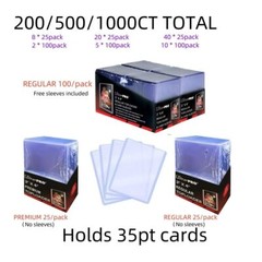 200/500/1000ct Ultra Pro 3&Prime; X 4&Prime; Top Loader For Standard 35pt Trading Cards