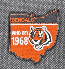 CINCINNATI BENGALS EMBROIDERED IRON ON PATCH 2.50” X 2.50” FREE SHIPPING