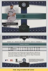 2005 Donruss Champions Green Impressions 4/25 Freddy Garcia #112 READ 5m0